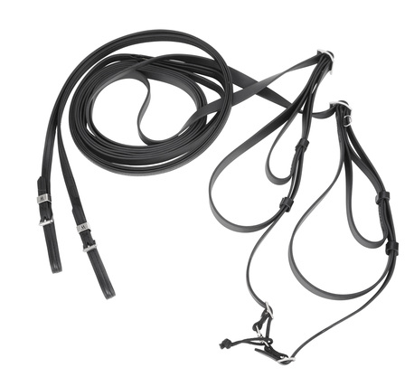 WAHLSTEN PREMIUM 2.0 LIGHT TÄVLINGS TÖMMAR BIOTHANE, D. HANDSTROPP, SVART, 8,5 M